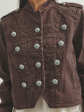 Ryland Band Jacket in Double Espresso
