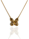 Angel Butterfly Necklace in Gold