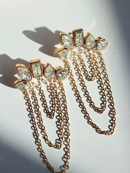 Reina Pearl Flower Earrings