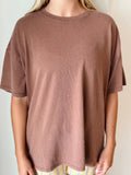 Must Be Mineral Oversized Tee in Chestnut