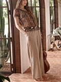 Garden Gate Beach Pant in Gingham