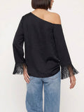 That's So Fringe Top in Black