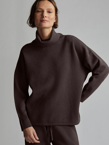 Cavendish Rollneck Knit in Coffee Bean