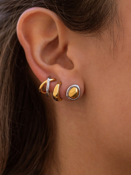 Venn Huggies in Mixed Metals