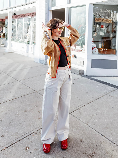 Double Bridge Aviator Glasses in Yellow