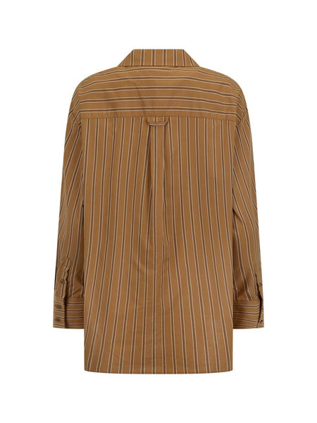 Off Duty Shirt in Caramel Cafe