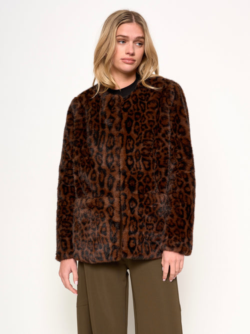 Lucia Coat in Classic Leopard