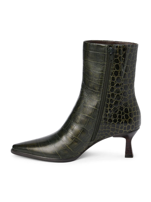 Gabbie Ankle Boot in Kelp Croc