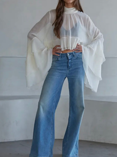Clear As Day Blouse in Cream