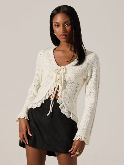 Lacey Cardigan in Cream