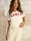 Roomie Shrunken Sports Tee in Sand