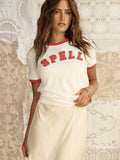 Roomie Shrunken Sports Tee in Sand