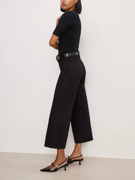 Good Waist Palazzo Crop in Black