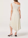 Ciarra Dress in Ivory Polka Dot