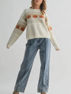 Poised For The Patch Sweater in Cream