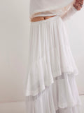 Clementine Maxi Skirt in Ivory