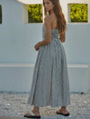 Suzy Striped Maxi Dress in Off White