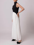 Masha Dress in Black & Cream