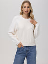 Mckenzie Removable Collar Pullover in Sea Salt