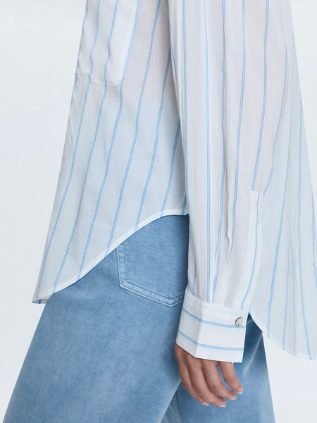 Samantha Top in Frost Blue Stripe