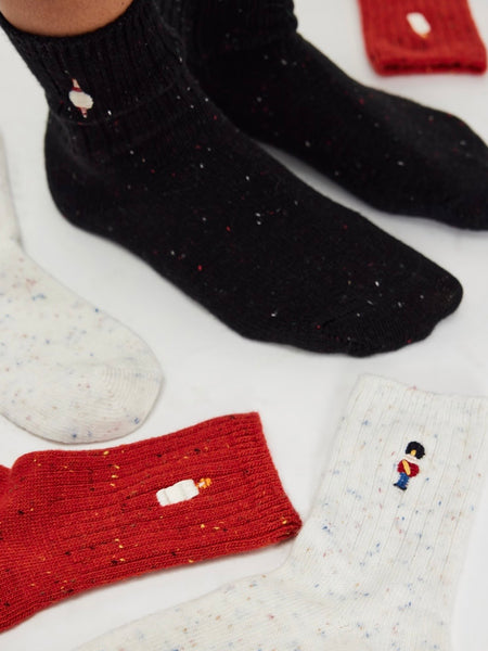 Holiday Heritage Sock Pack in Red