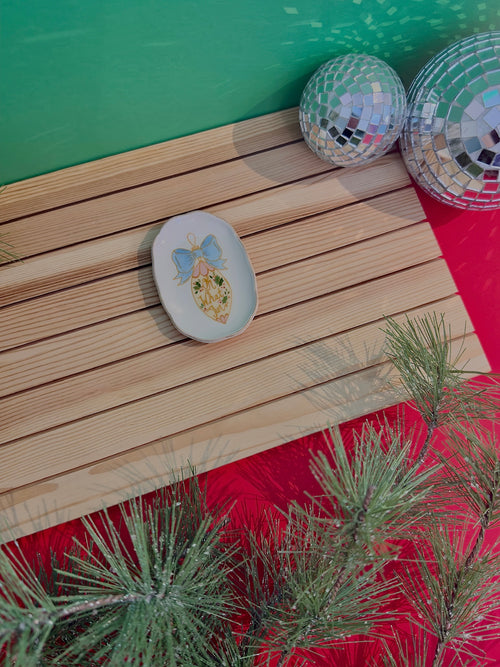 Gold Edge Mini Dish in Ornament