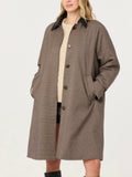 Raiden Coat in Brown Plaid