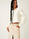 Sandre Pullover in Ivory