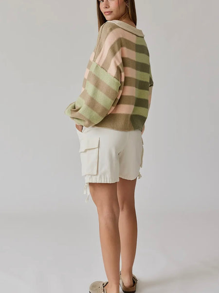 Olive You Pullover in Neutral Multi