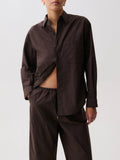 Mila Button Down Wrap Top in Hot Toddy