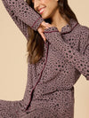 Aria Slim Notch Collar PJ Set in Wild Driftwood