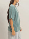 Pockets Please Tee in Dark Teal