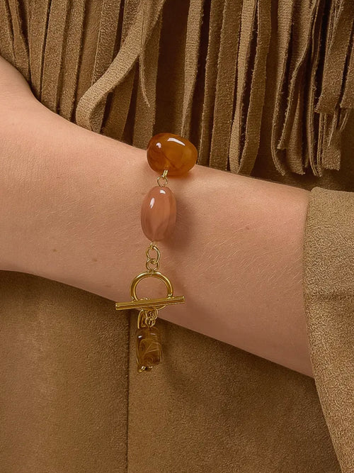Kenlie Agate Charm Bracelet