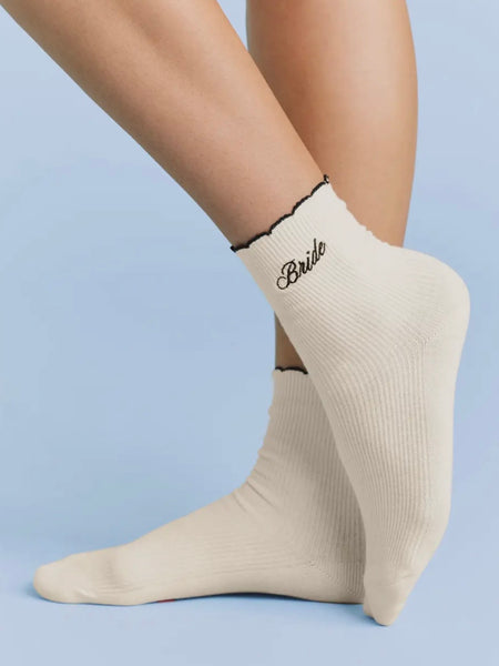 Bride Ruffle Socks