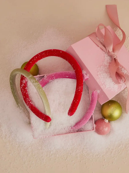 Holiday Velvet Headband 3pc Set