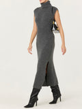 Roxanna Sweater Dress in Charcoal