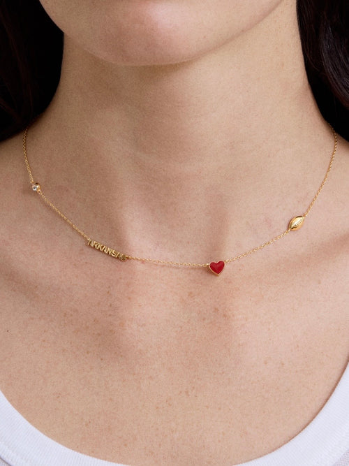University of Arkansas Spaced Charm Necklace