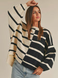Yay! Stripes! Sweater in Black/Cream