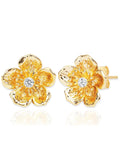 Blooming Flower CZ Studs
