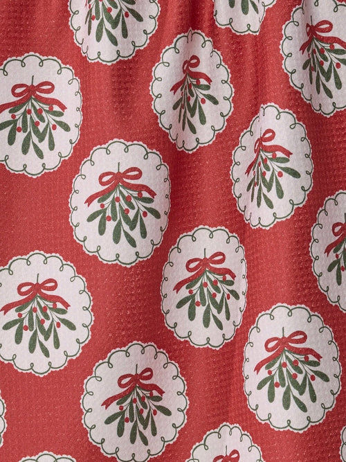 Merry Mistletoe Tea Towel