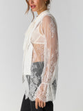 Bali Ophelia Tuxedo Top in Snow Bell