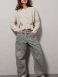 Horse-ing Around Cardi in Ivory