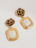 Palma Rose & Pearl Earrings