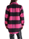 Eldridge Shirt Jacket in Multi Pink
