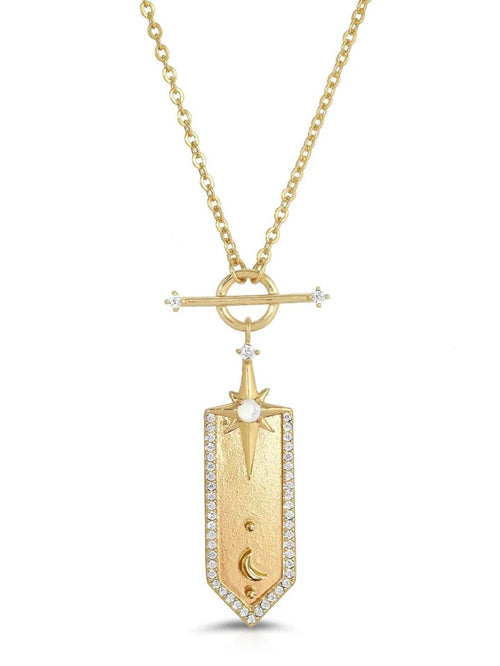 Galaxy Pendant Necklace in Golden