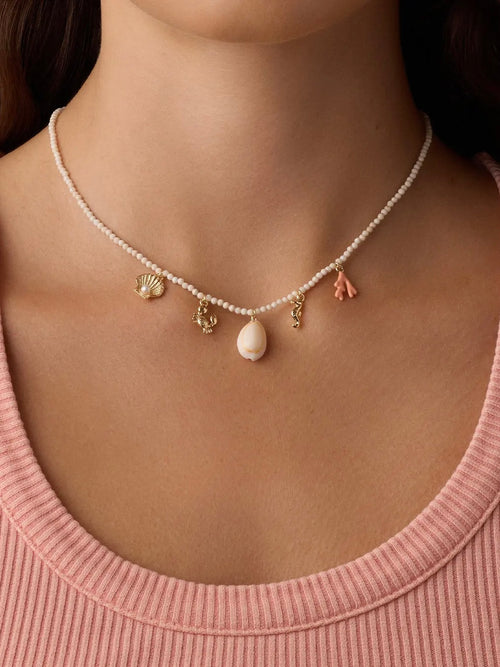 Ocean Mini Charm Necklace