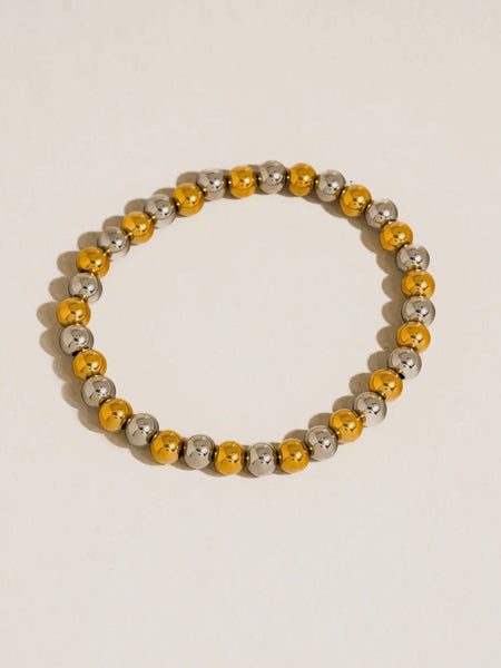 Perlisse Medium Two Tone Bead Bracelet