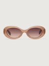 Bethnall Oval Sunglasses in Cocoa Taupe