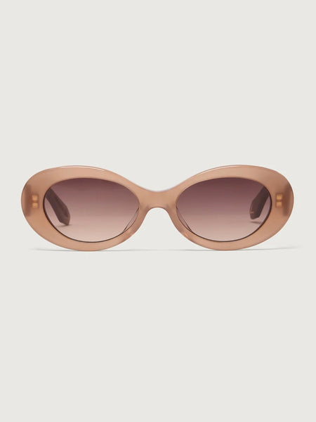 Bethnall Oval Sunglasses in Cocoa Taupe