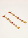 Isalaine Multi Color CZ Drop Earrings